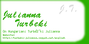 julianna turbeki business card